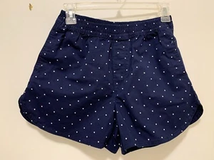 GAP girls navy pull-on shorts, polka dot, size XL, 97% cotton, 3% elastane - Picture 1 of 3