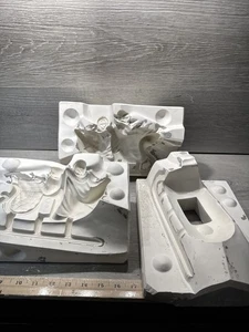 Vintage Atlantic Christmas Sleigh Ceramic Slip Mold - Picture 1 of 9
