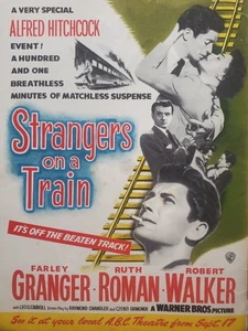 ABC FILM REVIEW SEPT 1951 - STRANGERS ON A TRAIN, HITCHCOCK, VERA-ELLEN, GARDNER - Picture 1 of 8