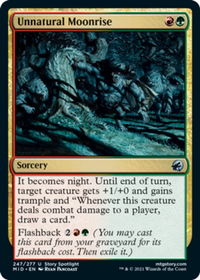 x1 Unnatural Moonrise - Innistrad: Midnight Hunt - NM - MTG - Image 1 of 1