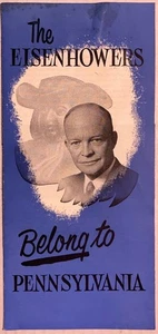 Vintage Brochure Eisenhower-Nixon Pennsylvania Campaign 1950s Republican - Picture 1 of 6