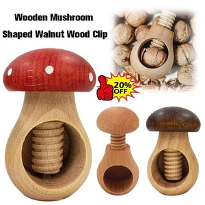Solid Red Oak Wooden Nutcracker – Traditional Heavy-Duty Nut Cracker for Walnuts - Picture 1 of 9