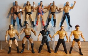 Vintage Job Lot Bundle WWE Jakks Wrestlers X 10 1990s - Picture 1 of 14