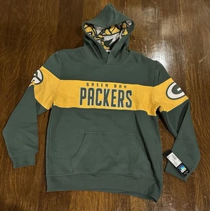 Green Bay Packers Youth Hoodie Sweatshirt NFL Team Apparel Size L 14/16 NWT - Picture 1 of 8