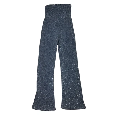 New without tags Wild Fable blue/gray sleeveless sequin jumpsuit, size medium - Image 1 of 4