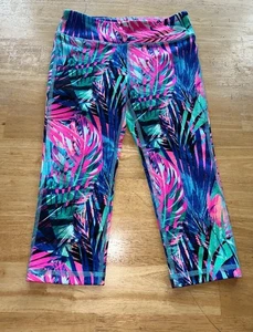 Girls small colorful designed leggings pants workout athletic pants Floral - Picture 1 of 5