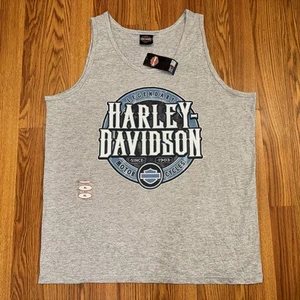 Canotta senza maniche Harley-Davidson® Namesake H-D da uomo - grigio atletico taglia XL - Foto 1 di 9