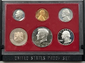 1982 United States Proof Set Complete 6-Coin Collection with Box - Picture 1 of 5