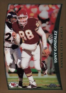 1998 Topps Chrome Football Karte #70 Tony Gonzalez Tight End Kansas City Chiefs - Bild 1 von 2