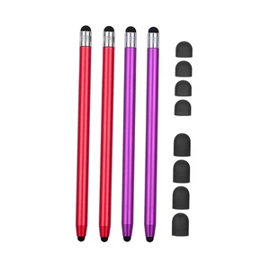 (2Red&2Purple)2 In 1 Touchscreen Stylus Pen For All Touchscreen Tablets TDW - Zdjęcie 1 z 6