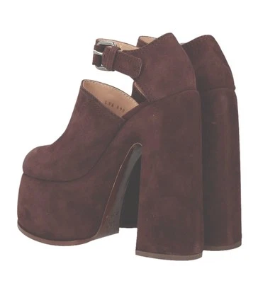 Plataformas de tacón alto de gamuza marrón Giuseppe Zanotti  Foto 1 de 4