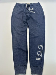 Abercrombie & Fitch Jogginghose Herren Gr. M blau Logo Taschen Kordelzug - Bild 1 von 10