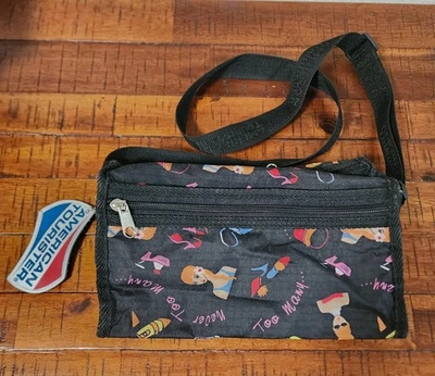 Vintage American Tourister Shoulder Bag Travel “Never Enough” Retro 10 x 5 - Image 1 of 4