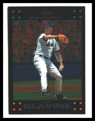 Tom Glavine 2007 Topps Chrome #165 New York Mets - Image 1 of 2