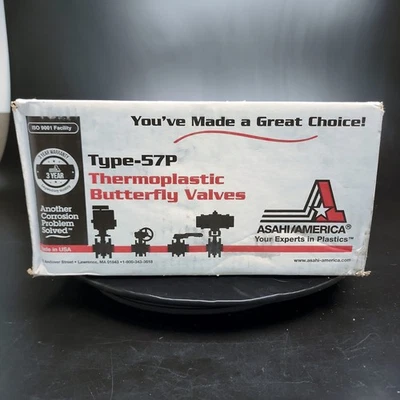 ASAHI 113772060 6" Type-57P Butterfly Valve PVC EPDM Thermoplastic NSF-61✅ - Image 1 of 4