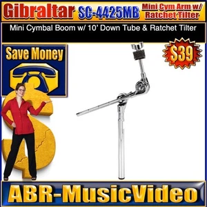 Gibraltar SC-4425MB Mini Cymbal Boom Arm with Ratchet Tilter/ 1 Year Warranty - Picture 1 of 24