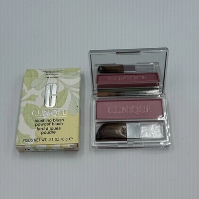New Clinique Powder Blush 114 Iced Lotus 0.21 oz Pink Make Up Pressed Powder - Image 1 of 4