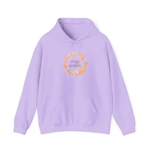 Cozy Season Hooded Sweatshirt, Autumn Hoodie, Fall Sweatshirt, Unisex Hoodie - Picture 1 of 89