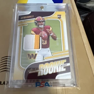 ๐ฅ JAYDEN DANIELS 3 COLOR 2024 ABSOLUTE /99 ROOKIE MATERIALS PATCH COMMANDERS - Picture 1 of 8