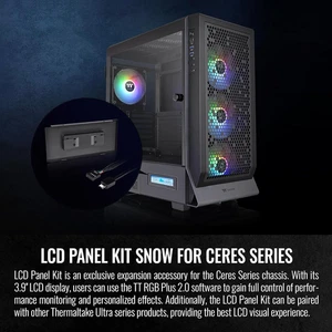 Ceres Series Black LCD Panel Kit, 3.9" LCD Display, Supported by TT RGB plus 2.0 - Picture 1 of 6