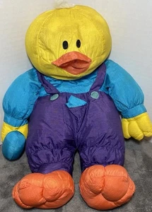 Vintage Ostern ParaCutes Nylon Plüsch Ente International Silver Company mit Ei - Bild 1 von 6