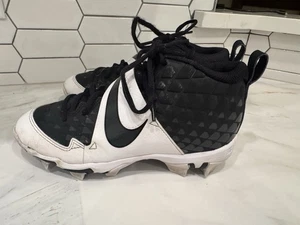 Nike Boys Force Trout 6 Keystone Black Baseball Cleats Shoes Size 4.5Y Football - Picture 1 of 8