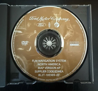 Excellent Ford Lincoln Mercury FLM Navigation System DVD 2008 Version 6P NAVTEC - Image 1 of 4