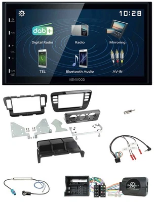 Kenwood 2DIN Bluetooth Lenkrad USB DAB Autoradio für Skoda CitiGo 17-19 Seat Mii - Bild 1 von 4