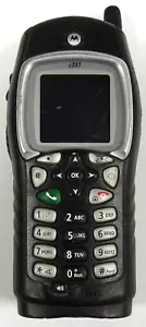 Motorola i355 - Black and Silver ( Telus ) Very Rare Rugged Cellular Phone - Picture 1 of 2