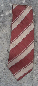 ANTONELLA PRADA necktie tie silk brown pattern VG - Picture 1 of 3