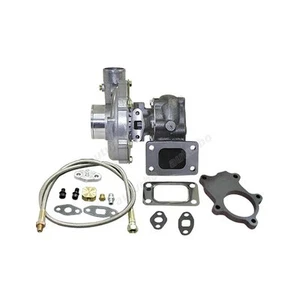 T3 T04E .63 A/R TURBO CHARGER BOOST 350+HP + Oil Feed Line Flange - Picture 1 of 1