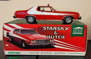 GREENLIGHT 1/18 STARSKY AND HUTCH 1976 FORD GRAN TORINO 19017 - MODEL DAMAGE - Picture 1 of 3