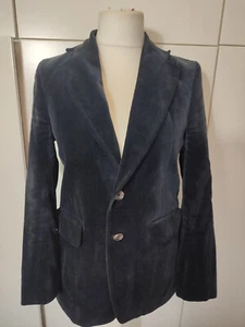 Vintage 70s Velvet Jacket Blazer Steampunk 60s 36" Chest/Bust Size 8/10 (b18) - Picture 1 of 5