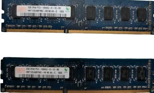 Hynix Memory 4GB (2 x 2GB) PC3-10600U Desktop RAM 2Rx8 DDR3 Lot HMT125U6TFR8C-G7 - Picture 1 of 4