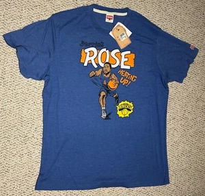 Derrick Rose New York Knicks "Heating Up" - Hommage Blue T-Shirt - Größe: Herren XL - Bild 1 von 6