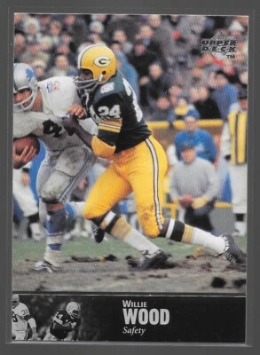 1997 Upper Deck NFL Legends - Willie Wood #71 Green Bay Packers - Image 1 of 2