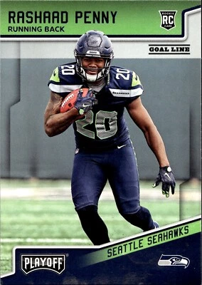 2018 Playoff #210 Rashaad Penny Goal Line Near mint or better - Image 1 of 2