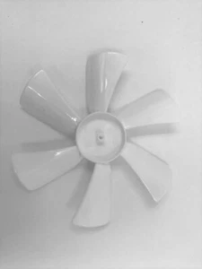 White 6" Replacement Fan Blade 1/8" .125" Bore RV Trailer Camper Vent Hood - Picture 1 of 3