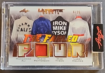 2021 Leaf Ultimate Fabled Muhammad Ali Mike Tyson Patterson Holmes /25 GU Patch - Image 1 of 4