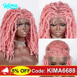 Full Lace Dreadlock Synthetic Braided Wig 14 Inches Box Braid Wig with Baby Hair - Picture 1 of 28