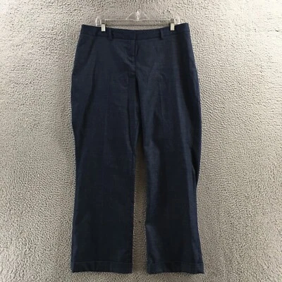 Lane Bryant Dress Pants Womens 16 (Actual 37X29) Blue Cuffed High Rise Zip Fly - Image 1 of 4