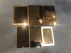 AS IS Lots 6 Samsung Galaxy Tablets Assorted Models A447 - Picture 1 of 9