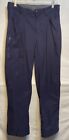 Eddie Bauer Fleece Lined Hiking Pants Size 36 X 32 Navy Winter Warm Camping