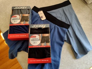6 Pair Jockey Ultimate Freedom & Fruit of the Loom Men's Boxer Briefs Underwear - Picture 1 of 14