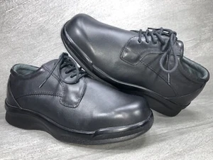 EUC Mens Apex Size 9.5 XW Black Leather B2000W Lace Diabetic Walking Shoes - Picture 1 of 19