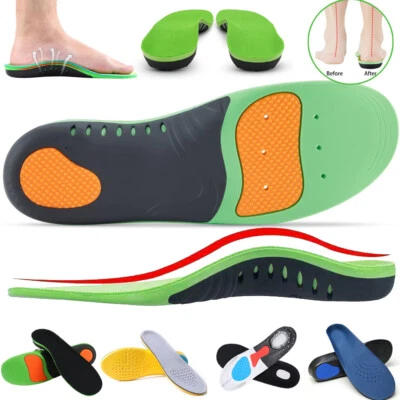Orthotic Insoles Shoe Inserts Pad Heavy Duty Arch Support Replacement Inner Sole - Image 1 of 4