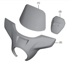 Carenado de parabrisas genuino Honda Rebel 1100 2021-2024 OEM 08R72-MLA-A00 - Imagen 1 de 2