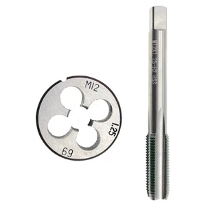 Juego de grifos y troqueles métricos M12x1,25 RH HSS M12 x 1,25 rosca troquel herramienta de mano derecha - Imagen 1 de 6