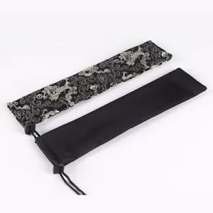 Wearable Nunchucks Nunchakus Bag Dragon Pattern Denim Fabric Martial Art Kungfu - Picture 1 of 8