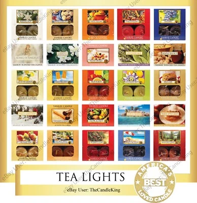 Yankee Candle - TEA LIGHTS - You Pick (1) Box of 12 - Many Discontinued Scents!! - Image 1 of 2
